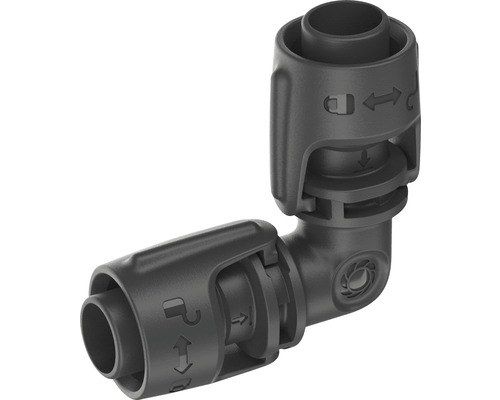 Vinkelkoppling i plast