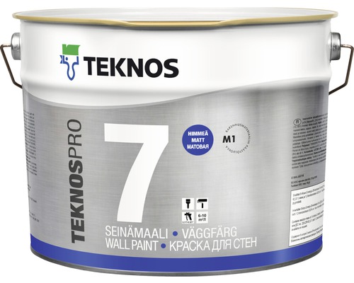 Väggfärg TEKNOS Teknospro 7 vit 9L Väggfärg TEKNOS Teknospro 7 vit 9L