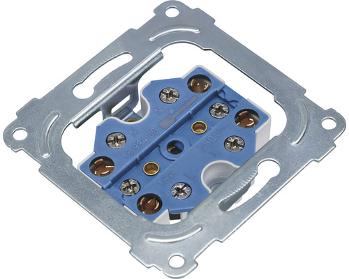 Strömbrytarinsats med metallram för elinstallation