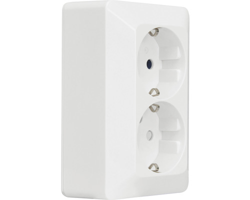 Dubbeluttag för väggmontering