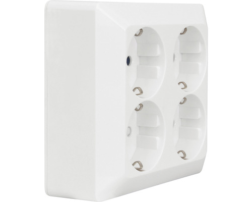 Vitt fyrfaldigt uttag