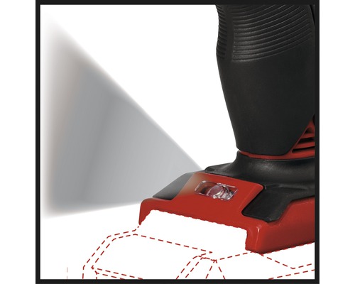 Einhell batteridrivet verktyg med integrerad lampa