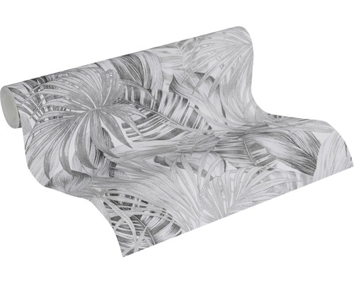 Tapetrulle av papper med palmbladsmönster