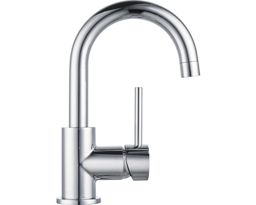 Vattenkran i metall med hög pip