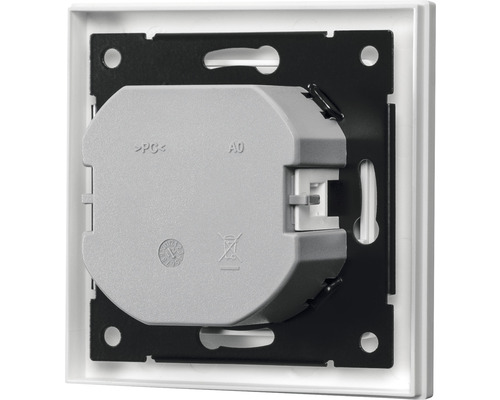 Bakifrånvy av en strömbrytare med monteringsram