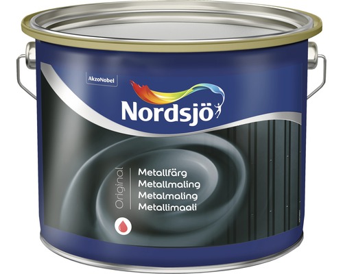 Metallfärg NORDSJÖ Original svart 2,5L Burk med metallfärg från Nordsjö