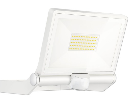 Strålkastare STEINEL XLED One XL S med sensor 42,6W 4200lm 3000K varmvit LxBxH 222x259x215mm vit