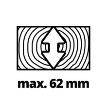 Maximal trä tjocklek 62 millimeter