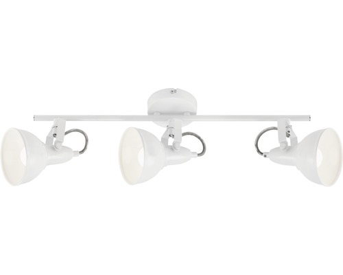 Taklampa med tre lampor och roterbara spotlights för flexibel belysning