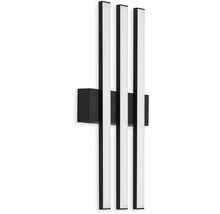 Modern LED-vägglampa med tre ljuselement