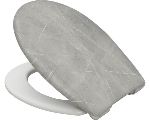 Toalettsits med marmorlook