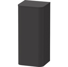 Mörk badrumskommod med rundade hörn