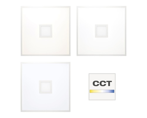 LED-panel med variabel färgtemperatur och CCT-symbol