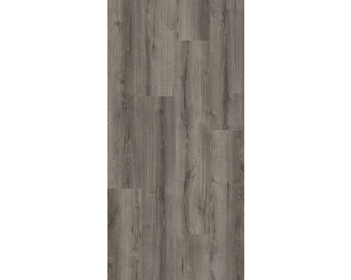 Grått vinylgolv med träutseende