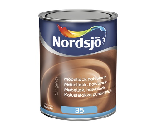 Möbellack NORDSJÖ Original halvblank 1L Nordsjö möbellack burk, halvblank