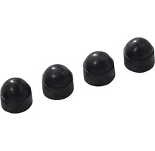 Fyra svarta skyddskåpor