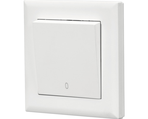 Vit strömbrytare för väggmontering