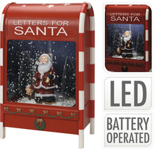 Dekorativ julbrevlåda med LED-belysning och batteridrift