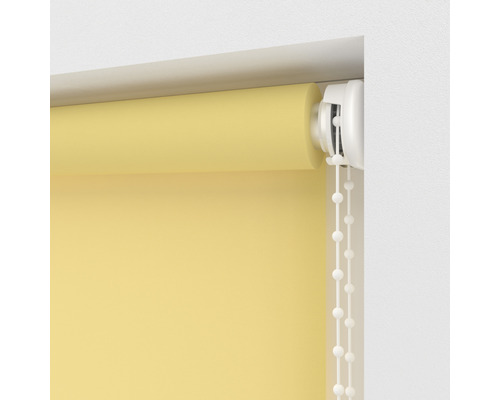 Gul tyg rullgardin med kedjemekanism för fönsterdekoration
