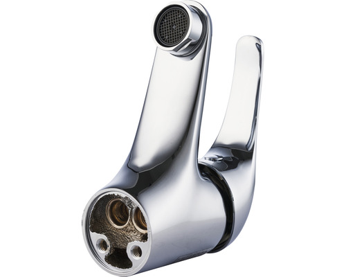 Närbild av en kran för ett tvättställ