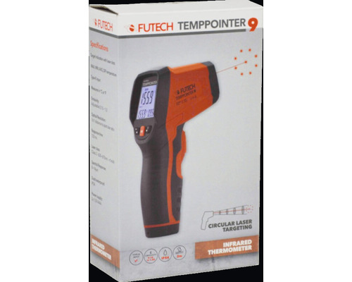 Futech Tempppointer 9 infraröd termometer i förpackning