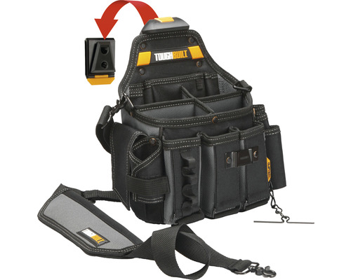 Verktygsbältesväska TOUGHBUILT Master Electrician Set CT-104 för elektriker ToughBuilt verktygsväska med ClipTech-system och axelrem