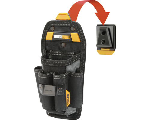 Verktygsbältesväska TOUGHBUILT Technician CT-36-L6 för kortare/längre verktyg ToughBuilt verktygsväska med ClipTech-fäste