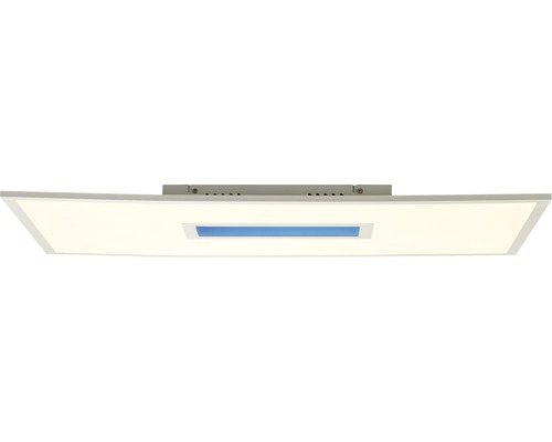 Rektangulär taklampa med blå accent