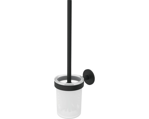 WC-borstset LENZ Nero svart matt frostad glas 4509651-0