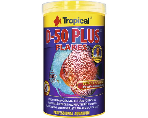 Tropical D-50 Plus Flakes fiskmat för diskusfiskar
