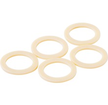 Fem tätningsringar av plast