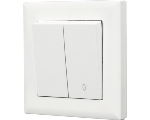 Dubbel strömbrytare för väggmontering