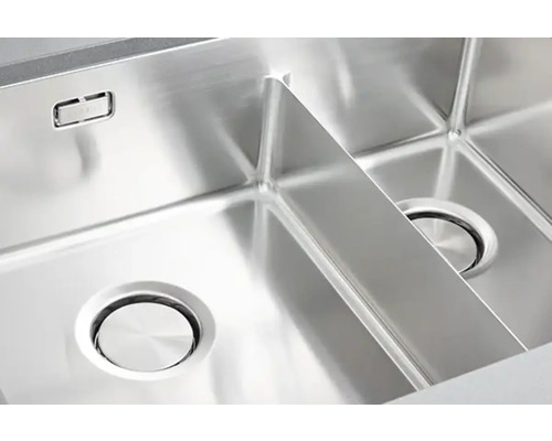 Diskho i rostfritt stål med två hoar