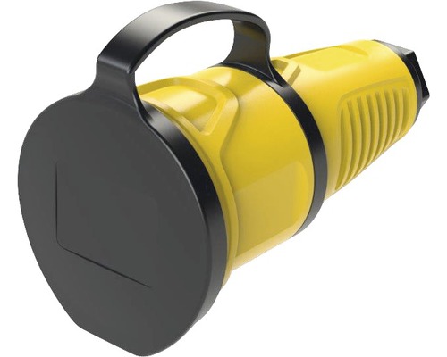 Gul värmare med handtag