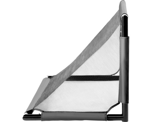 Kattsäng med metallram och nätväv