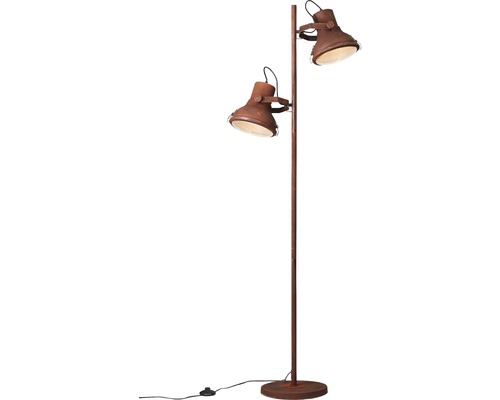 Golvlampa med två lampor