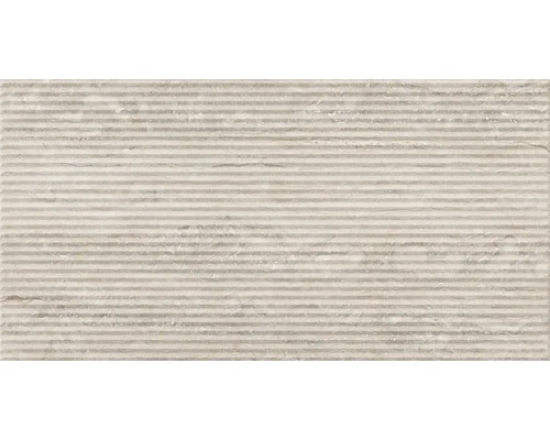 Dekorkakel beige matt natural Palatino 32x62,5 cm Klinker med horisontellt randmönster