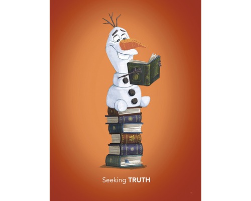 Poster KOMAR Frozen Olaf Reading 30x40cm