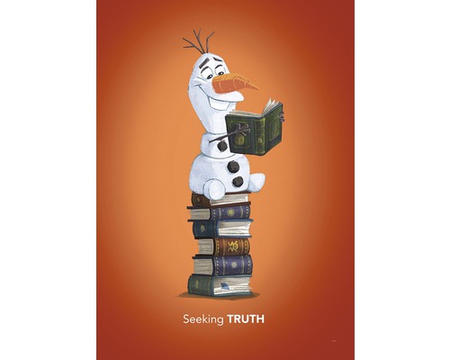 Poster KOMAR Frozen Olaf Reading 50x70cm