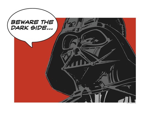 Poster KOMAR Classic Comic Quote Vader 40x30cm