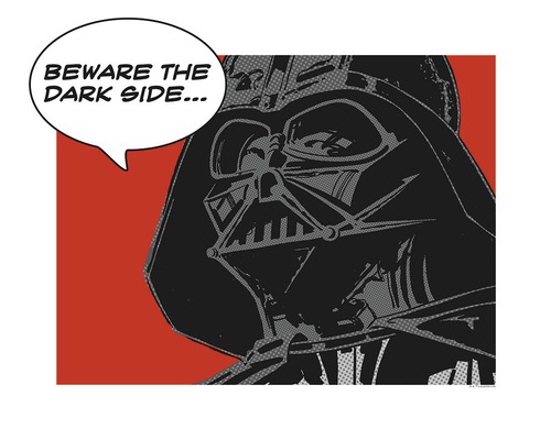 Poster KOMAR Classic Comic Quote Vader 50x40cm