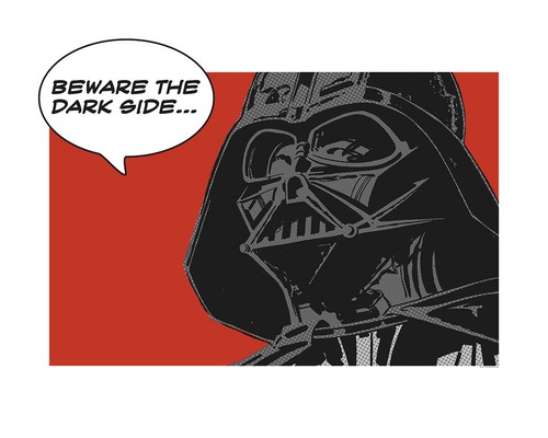 Poster KOMAR Classic Comic Quote Vader 70x50cm