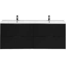 Tvättställsskåp HAFA Go svart matt 4 lådor 1200x460 mm 1580047-thumb-0