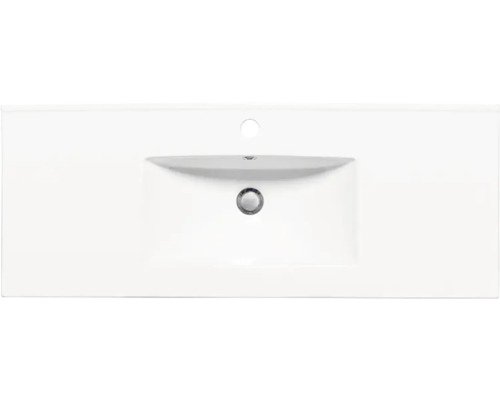 Tvättställ i keramik med kranhål