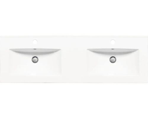 Tvättställsskiva med två handfat för badrummet