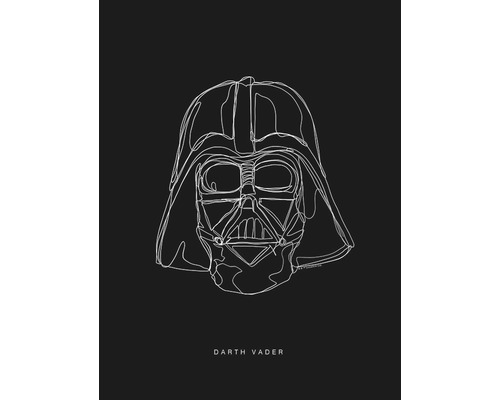 Poster KOMAR Lines Dark Side Vader 30x40cm