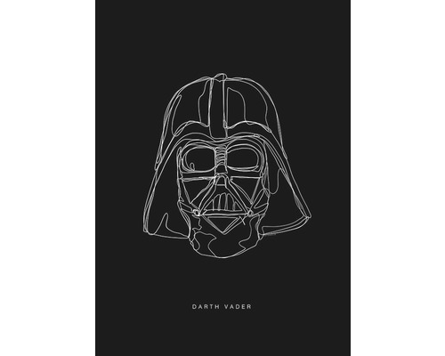 Poster KOMAR Lines Dark Side Vader 50x70cm