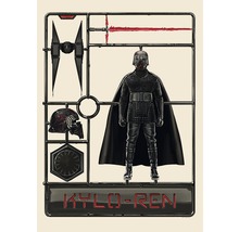 Kylo Ren modellbyggsats med figur, ljussabel och rymdskepp