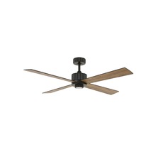 Takfläkt med fyra blad och integrerad lampa