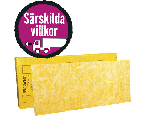 Glasull isoleringsskiva med symbol för Särskilda villkor